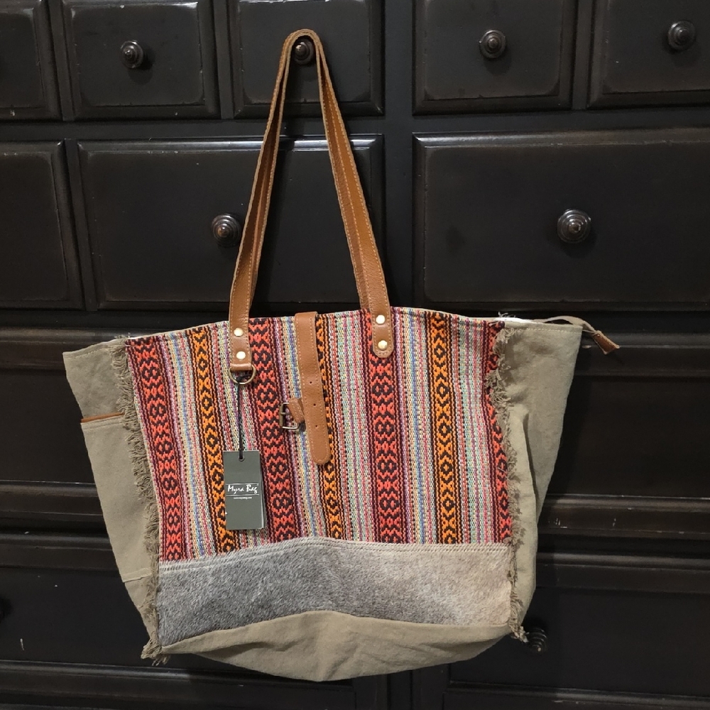 Kavu Earthy Patterned Tote Bag